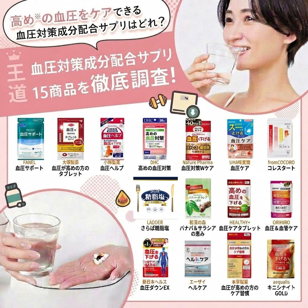 血圧サプリおすすめランキング【2026年最新】高めの血圧が気になる方へ | ランキングBEST[PR]